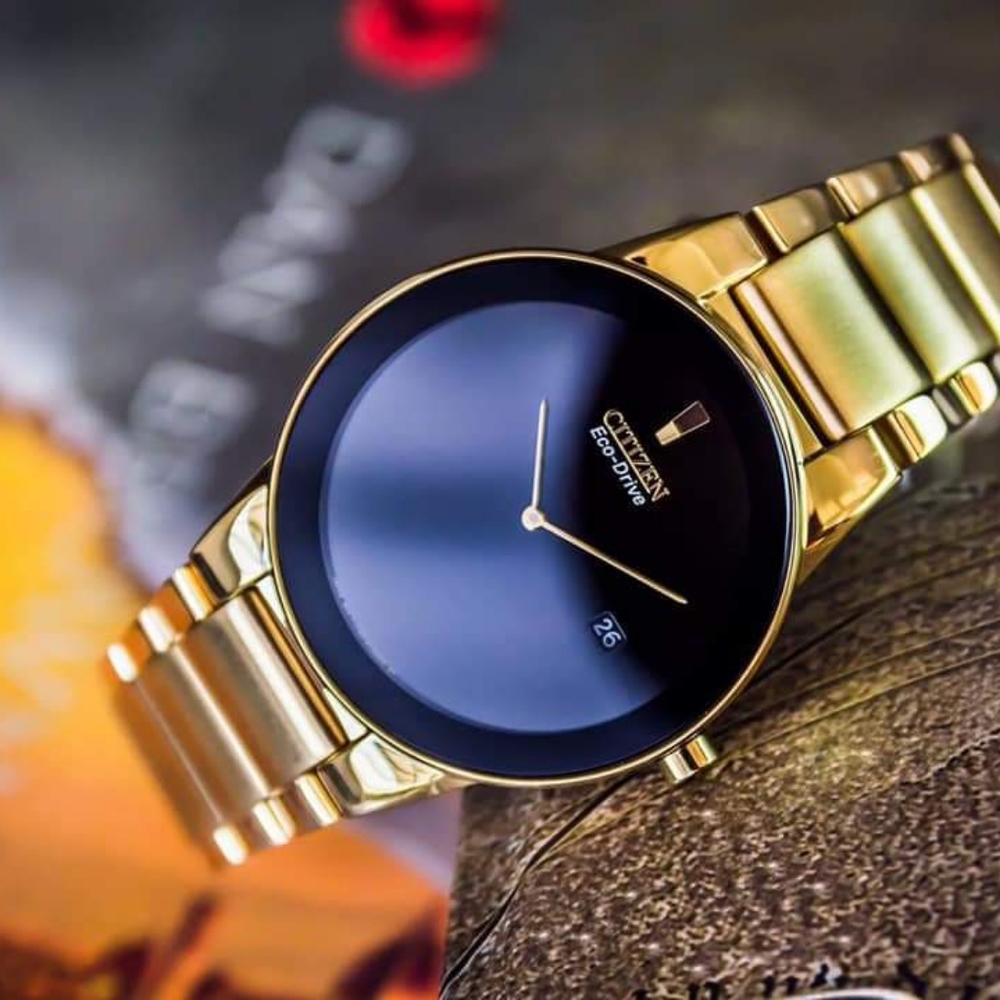 ***NEW*** CitizenAxiom Black Dial Gold-tone Men's Watch AU1062-56E - Picture 6 of 13